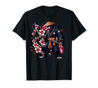 Bigfoot Samurai Cultura Japonesa Guerrero Arte Ukiyo-e Camiseta