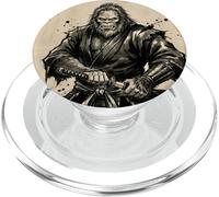 Bigfoot Samurai Katana Japonesa Sasquatch Cryptid Vintage PopSockets PopGrip para MagSafe