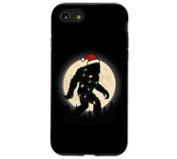 Bigfoot Santa Christmas Tree Lights Funny Xmas Carcasa para iPhone SE (2020) / 7/8