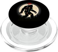 Bigfoot Santa Christmas Tree Lights Funny Xmas PopSockets PopGrip para MagSafe
