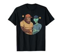 Bigfoot Sasquatch Alien Love Mano Signo Cryptid Camiseta