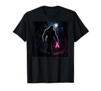 Bigfoot Sasquatch Breast Cancer Awareness Pink Ribbon Camiseta