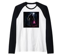 Bigfoot Sasquatch Breast Cancer Awareness Pink Ribbon Camiseta Manga Raglan