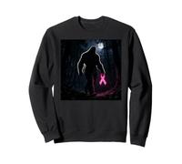 Bigfoot Sasquatch Breast Cancer Awareness Pink Ribbon Sudadera