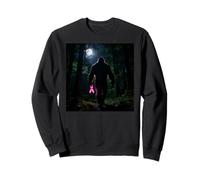 Bigfoot Sasquatch Breast Cancer Awareness Pink Ribbon Sudadera