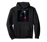 Bigfoot Sasquatch Breast Cancer Awareness Pink Ribbon Sudadera con Capucha