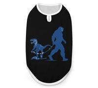 Bigfoot Sasquatch - Camiseta sin mangas con estampado de dinosaurios caminando para mascotas, para gatos y cachorros, talla XL