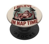 Bigfoot Sasquatch Camping Creo En La Hora De La Siesta Al Aire Libre PopSockets PopGrip Adhesivo