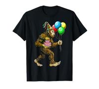 Bigfoot Sasquatch It's My Birthday Party - Sombrero de Globos para Tarta Camiseta