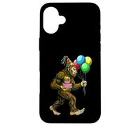 Bigfoot Sasquatch It's My Birthday Party - Sombrero de Globos para Tarta Carcasa para iPhone 16 Plus