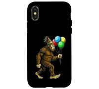 Bigfoot Sasquatch It's My Birthday Party - Sombrero Divertido con Globos Carcasa para iPhone X/XS