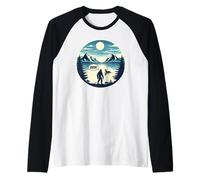 Bigfoot Sasquatch, Monstruo De La Mitología Camiseta Manga Raglan