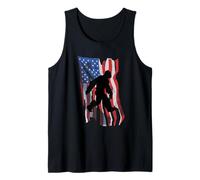 Bigfoot Sasquatch Petardo American USA Divertido 4 de julio Camiseta sin Mangas