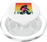 Bigfoot Sasquatch Pink Flamingo Aloha Beach Hawaiian Party PopSockets PopGrip para MagSafe