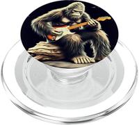 Bigfoot Sasquatch Rock Guitarrista Vintage Band Legend PopSockets PopGrip para MagSafe