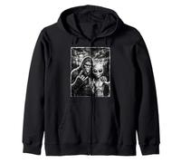 Bigfoot Sasquatch Selfie Rock En UFO Divertido Sudadera con Capucha