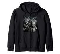 Bigfoot Sasquatch Selfie Rock En UFO Divertido Sudadera con Capucha