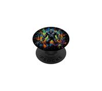 Bigfoot Sasquatch Splatter Art Criatura del Bosque mítico PopSockets PopGrip Adhesivo