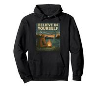 Bigfoot Sasquatch vuelve a encontrarse con el Monstruo del Lago Ness Sudadera con Capucha