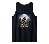 Bigfoot Saw Me Luna Llena Camiseta sin Mangas
