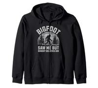 Bigfoot Saw Me Nobody Believes Him Funny Sasquatch Hombres Niños Sudadera con Capucha