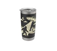 Bigfoot Secuestro OVNI Sasquatch Loch Ness Bosque Monstruoso Vaso térmico de acero inoxidable de doble pared