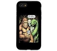 Bigfoot Selfie Alien Loch Ness Monster Funny Believer Carcasa para iPhone SE (2020) / 7/8