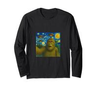 Bigfoot Selfie Bajo Swirly Alien Sky - Expresionismo Cósmico Manga Larga