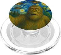Bigfoot Selfie Bajo Swirly Alien Sky - Expresionismo Cósmico PopSockets PopGrip para MagSafe