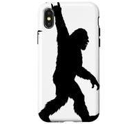 Bigfoot Silueta Mano Rock Para Fan Críptido Halloween Carcasa para iPhone X/XS