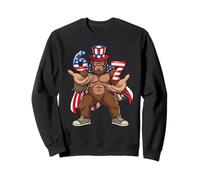 Bigfoot Six Seven 6 7 Sasquatch 4 de Julio Hands Meme Sudadera