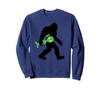 Bigfoot Sosteniendo un Alien Sudadera