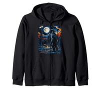 Bigfoot Starry Night - Van Gogh Inspired Sasquatch Art tee Sudadera con Capucha