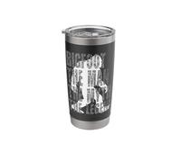 Bigfoot The Man The Myth The Legend Sasquatch Humor Divertido Vaso térmico de acero inoxidable de doble pared