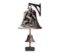 Bigfoot - Timbre de puerta de metal Bigfoot, letrero de bienvenida de granja, divertido y creativo para puerta de entrada al aire libre, timbre vintage decorativo de hierro fundido para porche y hogar