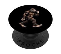 Bigfoot Tocando Armónica Sasquatch Blues Música Humor PopSockets PopGrip Adhesivo