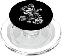 Bigfoot Tocando el Ukelele por Campfire Funny Sasquatch PopSockets PopGrip para MagSafe