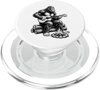 Bigfoot Tocando el Ukelele por Campfire Funny Sasquatch PopSockets PopGrip para MagSafe