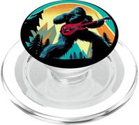 Bigfoot Tocando Guitarra Eléctrica Divertido Sasquatch Rocker PopSockets PopGrip para MagSafe