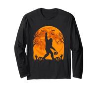 Bigfoot Trick Or Treating - Divertido Sasquatch Espeluznante Halloween Manga Larga
