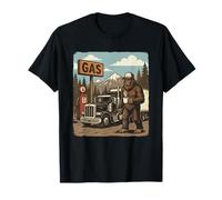 Bigfoot Trucker Retro Sasquatch Road Legend Camiseta