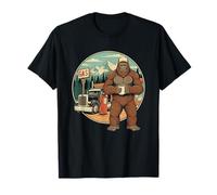 Bigfoot Trucker Retro Sasquatch Road Legend Camiseta