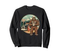 Bigfoot Trucker Retro Sasquatch Road Legend Sudadera