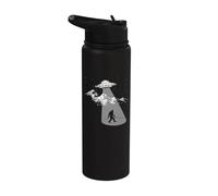 Bigfoot UFO Abduction - BELIEVE Graphic Stainless Steel Insulated Water Bottle