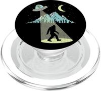 Bigfoot UFO Abduction Moon & Mountain Alien Vintage Graphic PopSockets PopGrip para MagSafe