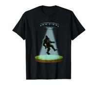 Bigfoot UFO Abduction Sasquatch Abducted Alien Camiseta gráfica económica