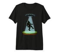 Bigfoot UFO Abduction Sasquatch Abducted Alien Camiseta Premium