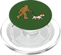 Bigfoot Walking Jack Russel Terrier, Perro, papá, mamá, Sasquatch PopSockets PopGrip para MagSafe