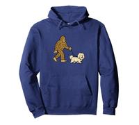 Bigfoot Walking Shih Tzu Dog Dad Mom - Sasquatch Sudadera con Capucha