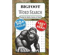 Bigfoot Word Search Puzzle Book: Easy to read Word Searches about Bigfoot, Sasquatch, Cryptid and more | 6x9 inches, 110 pages | 50+ Puzzles … Gift for Vacations, Holidays and Free Time